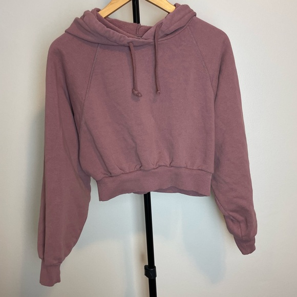 Topshop Tops - TOPSHOP Crop Hoodie